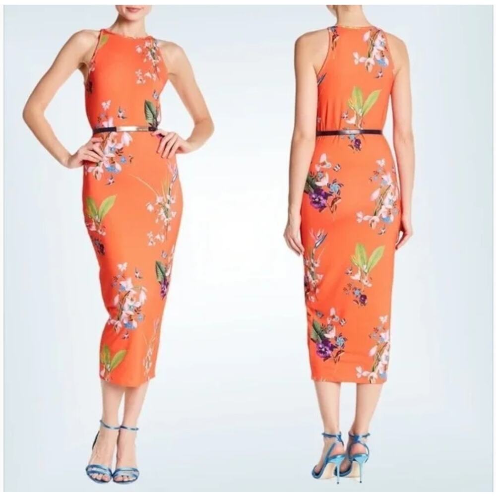 Ted Baker Orange Floral Dress